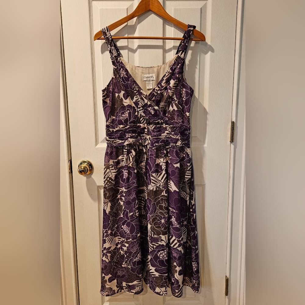 📌3for$10 Chadwick's Vintage Women Tropical Floral Dresses Size 12